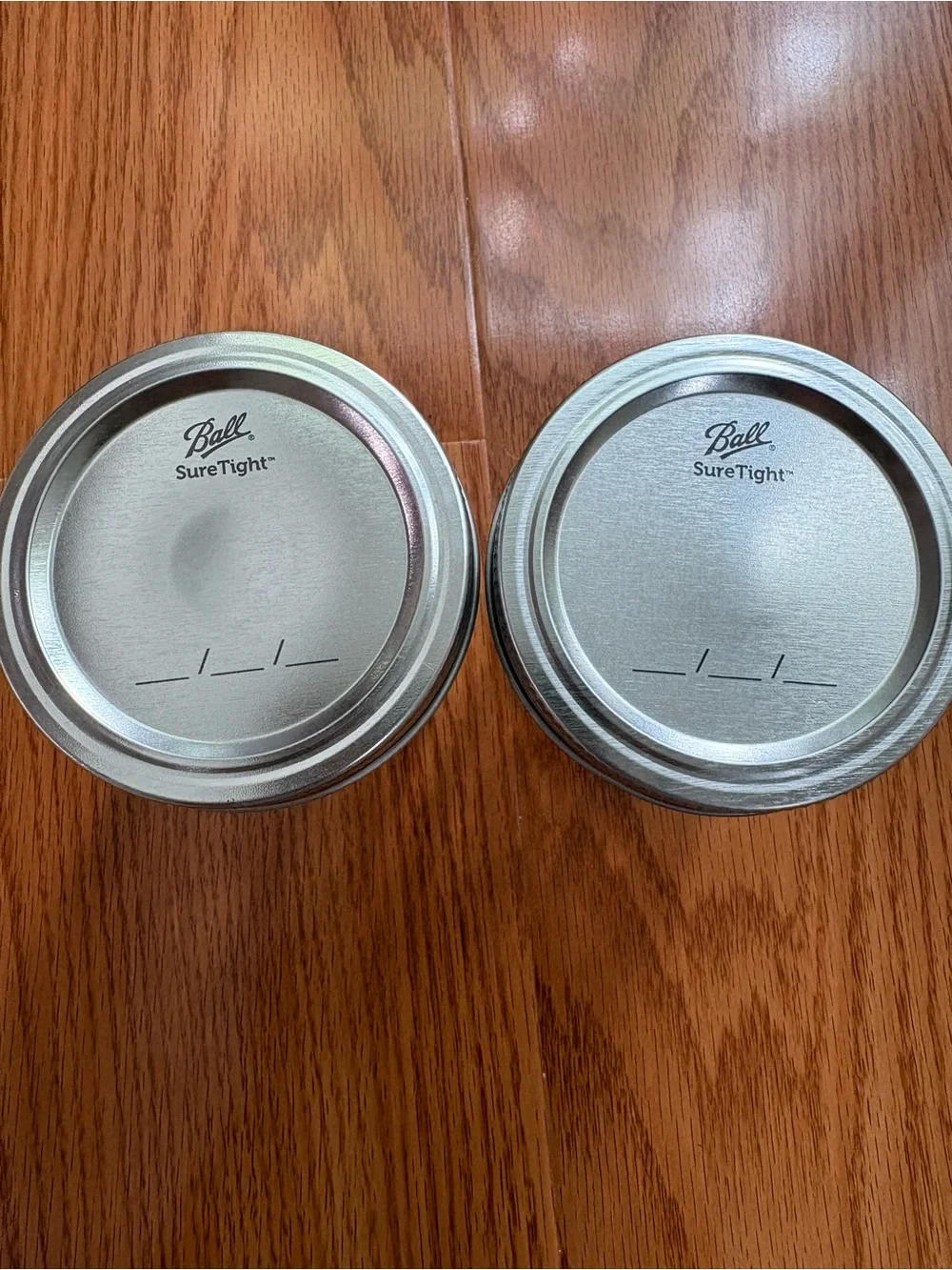 6 OZ Embossed Glass Ball Jars with Silver Lids - Set of 2